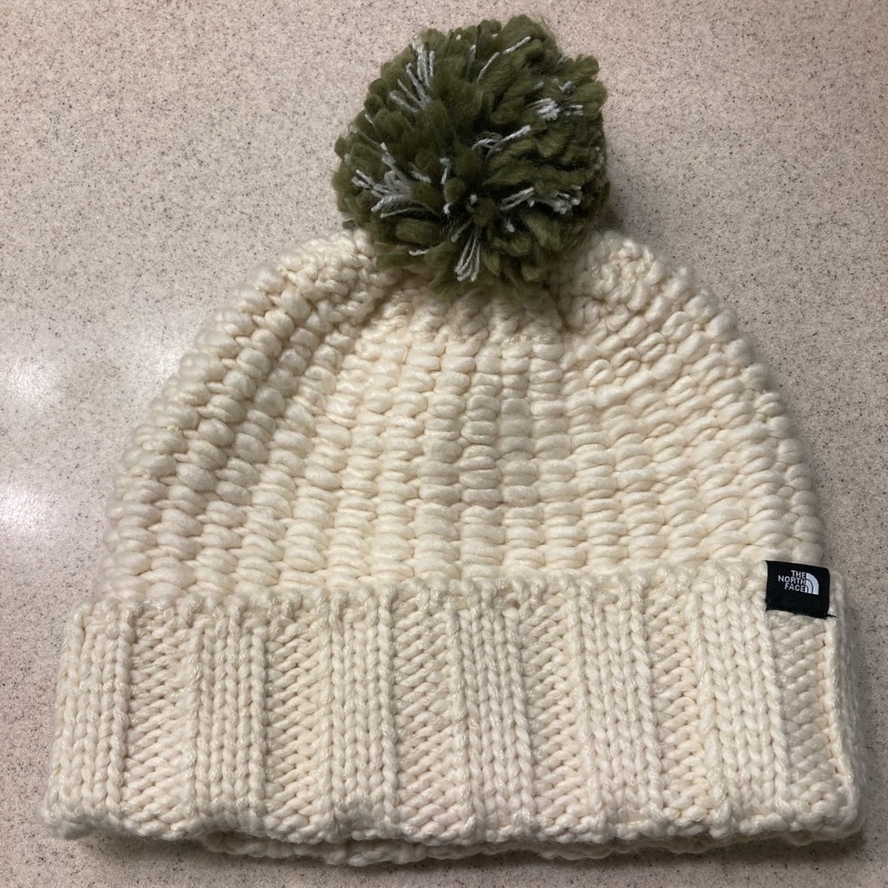 The North Face Cozy Chunky Cream Beanie